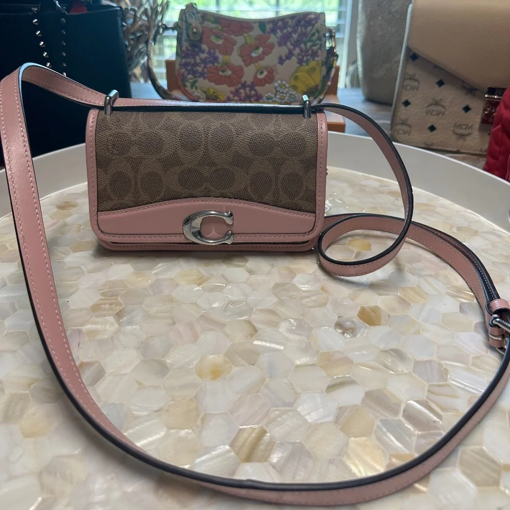 Coach Lunar New Year Rabbit Pink Signature Bandit bag! SO NICE!